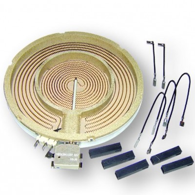 Διπλή Εστία Ø230mm / Ø130mm + 2100W / 700W