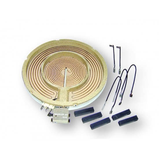 Διπλή Εστία Ø230mm / Ø130mm + 2100W / 700W