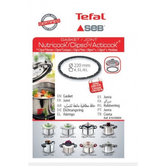 Λάστιχο Χύτρας Tefal Clipso 4.5Lt-6Lt, ORIGINAL