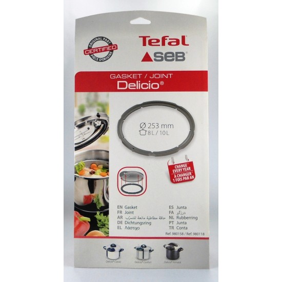 Λάστιχο Χύτρας Tefal Delicio 8Lt-10Lt, ORIGINAL