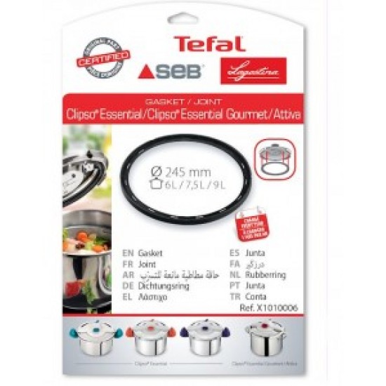 Λάστιχο Χύτρας Tefal Clipso Essential 6Lt/7.5Lt/9Lt, ORIGINAL