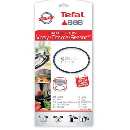 Λάστιχο Χύτρας Tefal/SEB 8Lt-10Lt, ORIGINAL