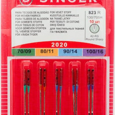Βελόνες 823 για Υφάσματα 70/80/90/100 Singer