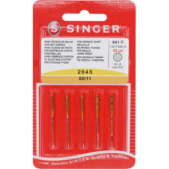 Βελόνες 841 Για Ελαστικά Υφάσματα 80/11 Singer