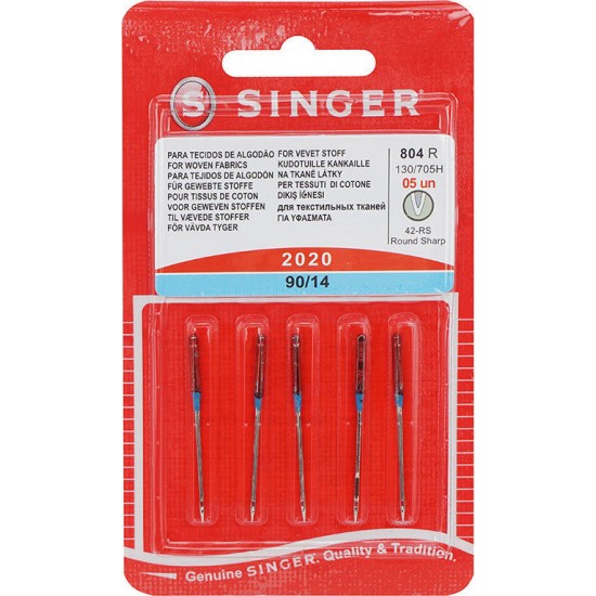 Βελόνες 804 Για Μέτρια Υφάσματα 90/14 Singer